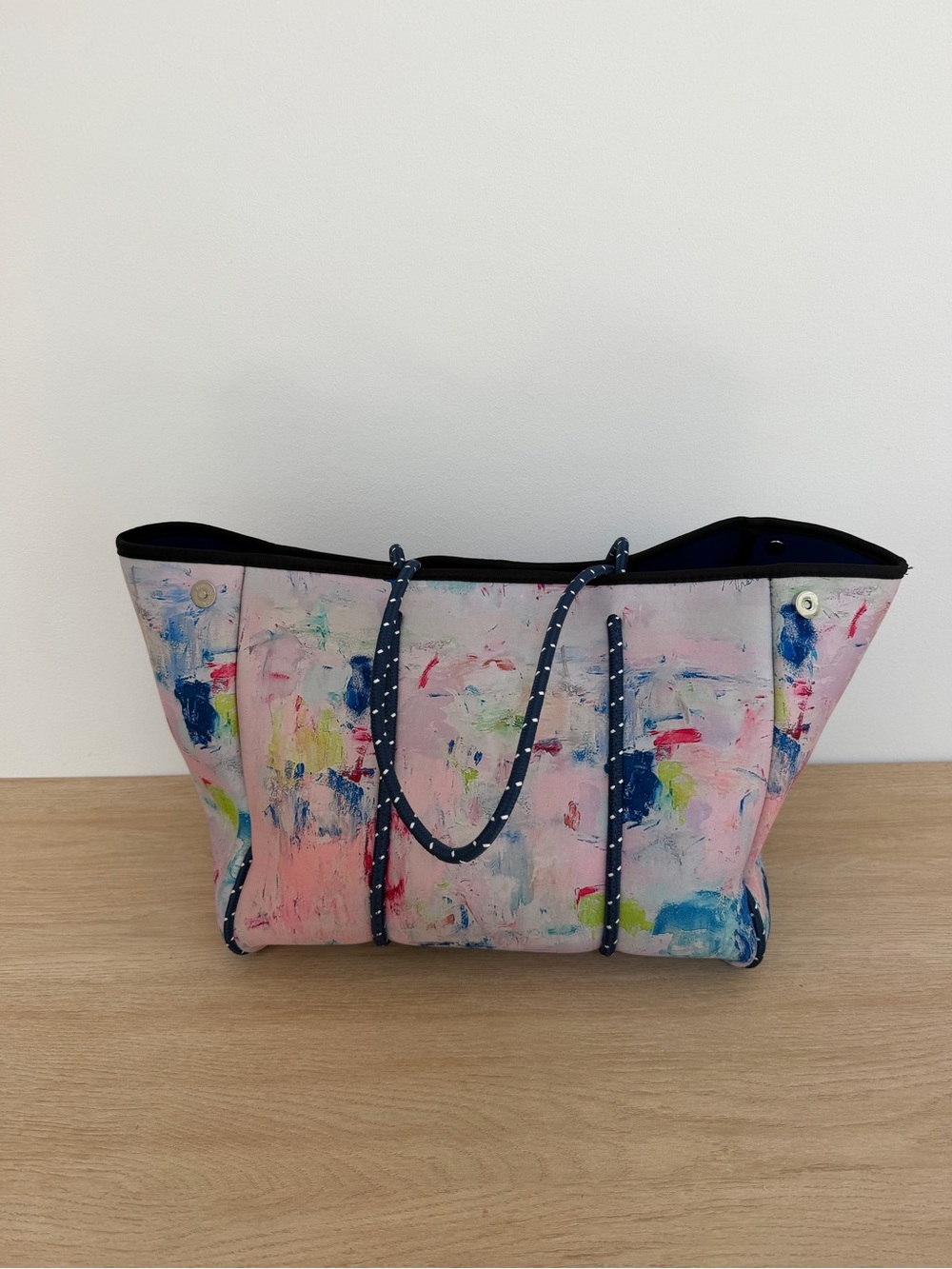 Parker & Hyde Abstract Neoprene Tote Bag with Matching Pouch